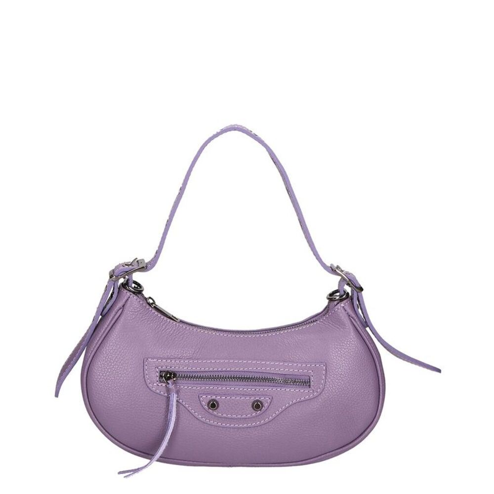 Chiara Ferretti Leather Shoulder Bag, Purple